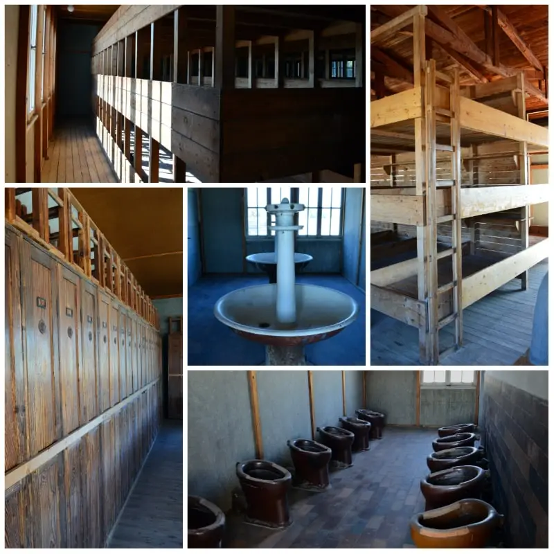 Dachau Memorial Site, Interior of Barracks in Dachau Concentration camp