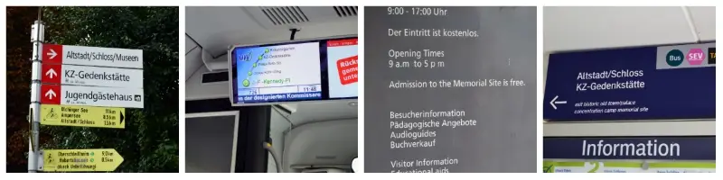 Dachau Memorial Site, Public transportation to Dachau Memorial Site