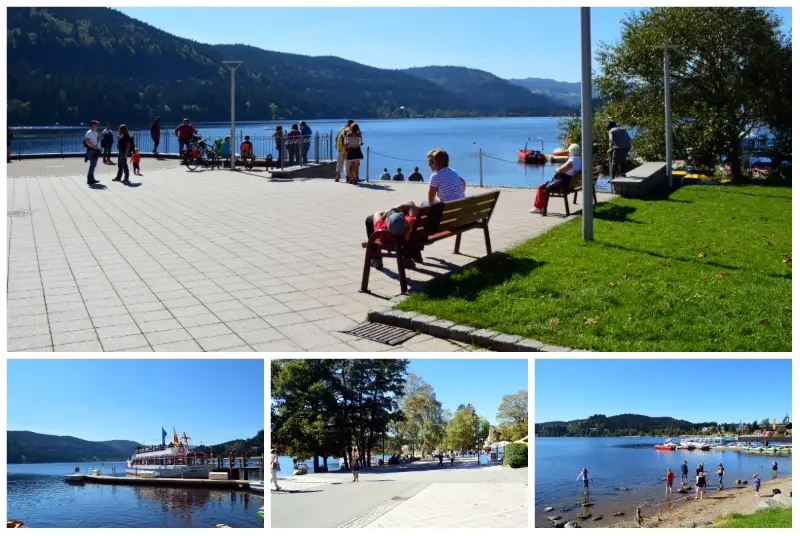 Lake Titisee Black Forest Day Trip, Lake Titisee shores in the Black Forest near Freiburg Germany