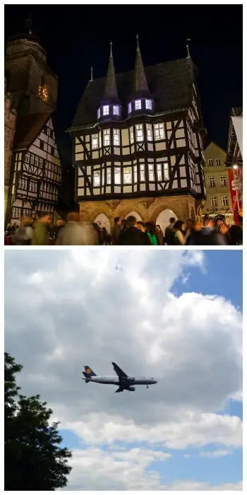 Alsfeld Town Hall and Frankfurt Airport Germany to-europe.com
