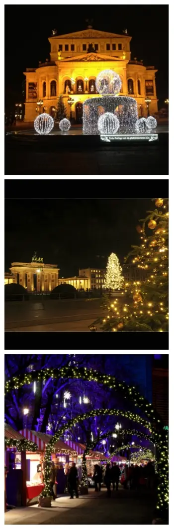 Frankfurt Christmas Market, Christmas at Brandenburg Gate, Christmas Market at Potsdamer Platz Germany to-europe.com